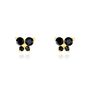 Boucles D'oreilles Puces Or Jaune Oxydes De Zirconium