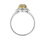 Bague Reetta Argent Blanc Ambre - Bagues solitaires Femme | Histoire d&rsquo;Or