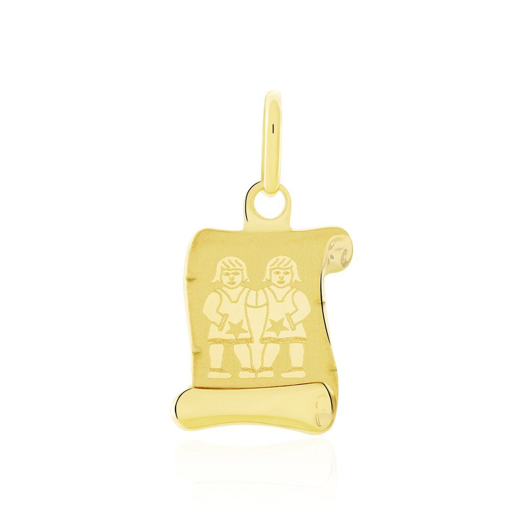 Pendentif Lamie Zodiaque Parchemin Or Jaune - Pendentifs Zodiaque Famille | Histoire d’Or