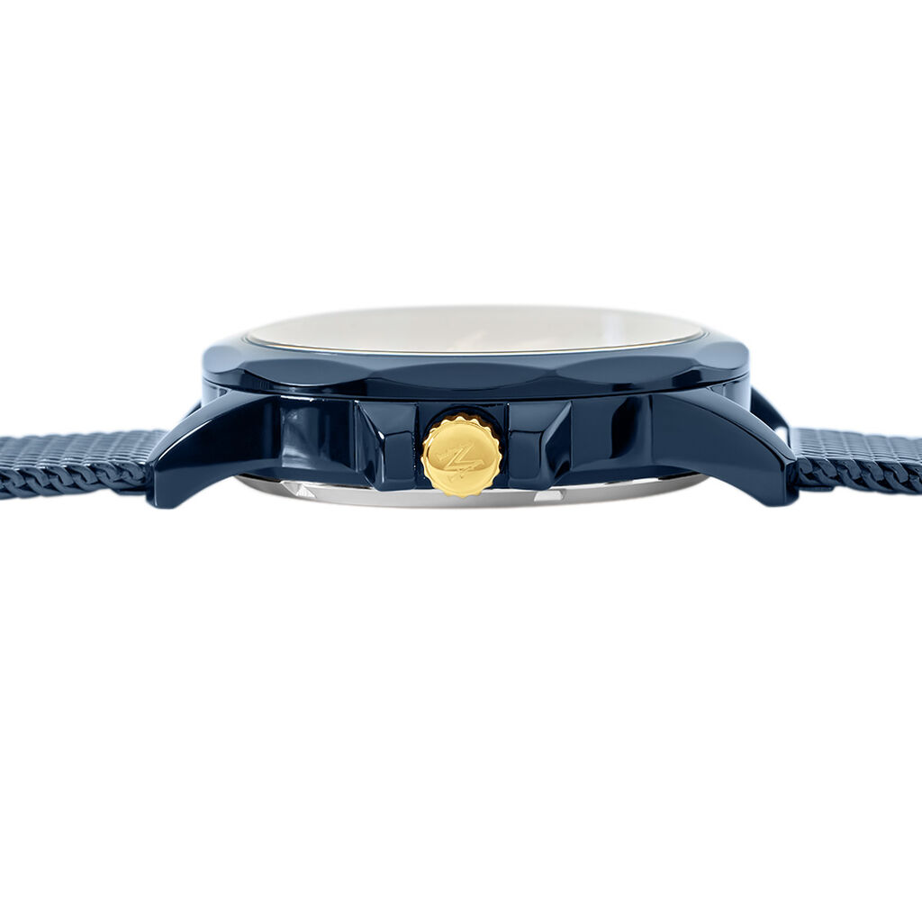 Montre Montignac Round Auto Bleu - Id&eacute;es cadeaux Homme | Histoire d&rsquo;Or