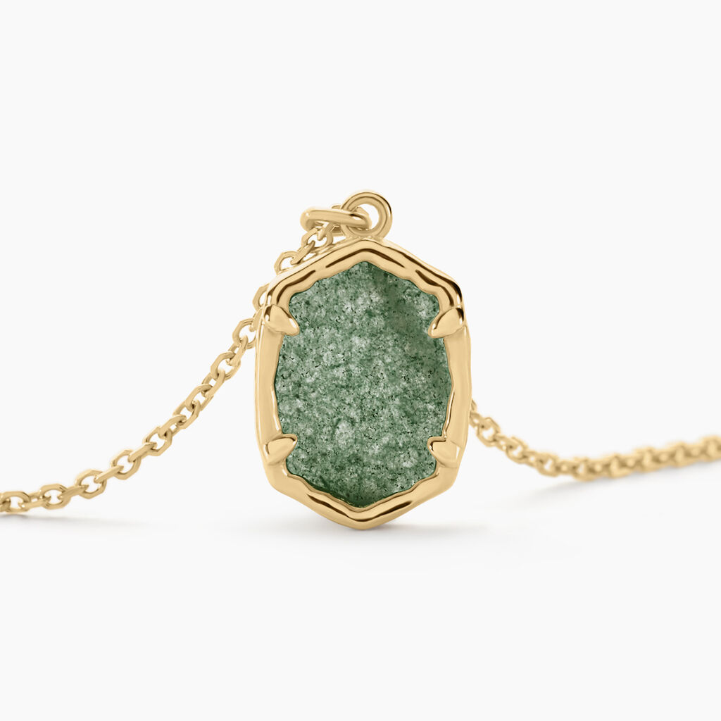 Collier Mirage Or Jaune Aventurine - Colliers Femme | Histoire d’Or