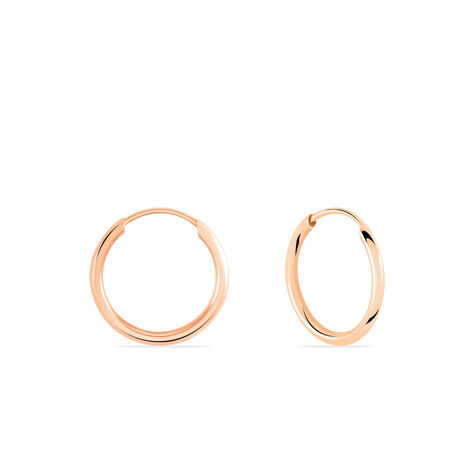 Créoles Dominae Or Rose - Boucles d'oreilles créoles Femme | Histoire d’Or