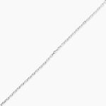 Cha&icirc;ne Igoa Maille For&ccedil;at Diamantee Or Blanc - Chaines Femme | Histoire d&rsquo;Or