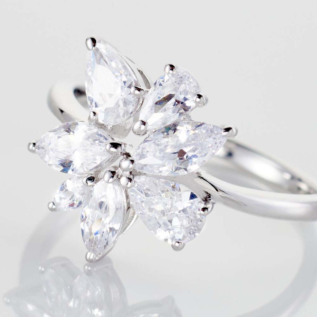 Bague Viktorik Argent Oxyde De Zirconium - Bagues avec pierre Femme | Histoire d’Or