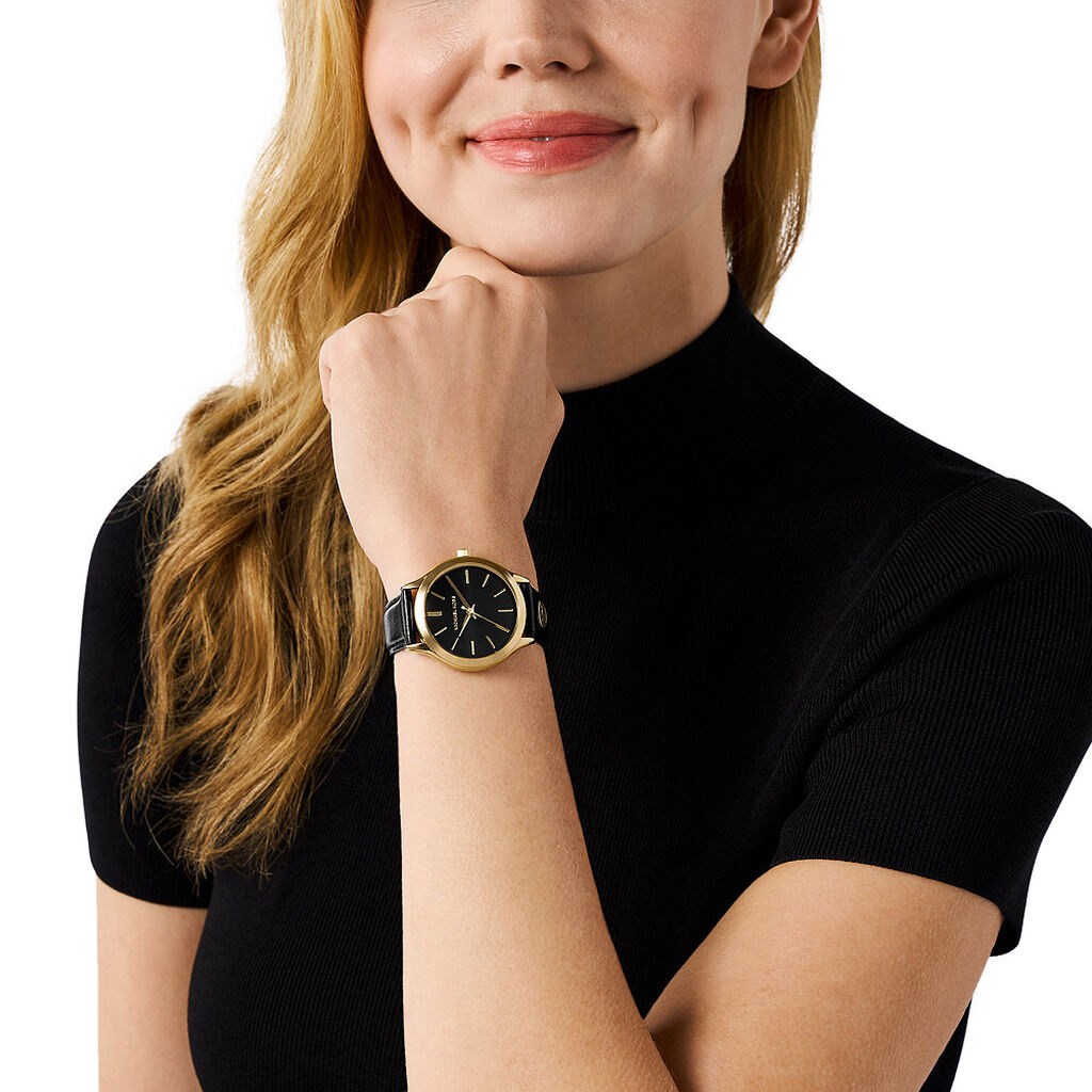 Montre Michael Kors Slim Runway Noir - Montres Femme | Histoire d’Or