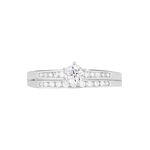 Bague Solitaire Leela Argent Blanc Oxyde De Zirconium - Bagues solitaires Femme | Histoire d&rsquo;Or