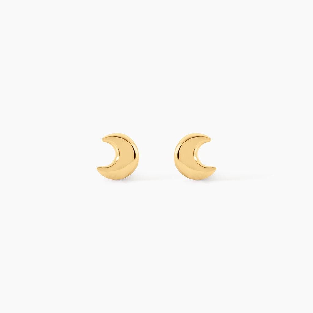 Boucles D'Oreilles Puces Ma&euml;lia Argent Dor&eacute; A L'Or 750/1000 - Boucles d'oreilles fantaisie Femme | Histoire d&rsquo;Or