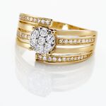 Bague Or Jaune Rosannah Diamants - Bagues avec pierre Femme | Histoire d&rsquo;Or