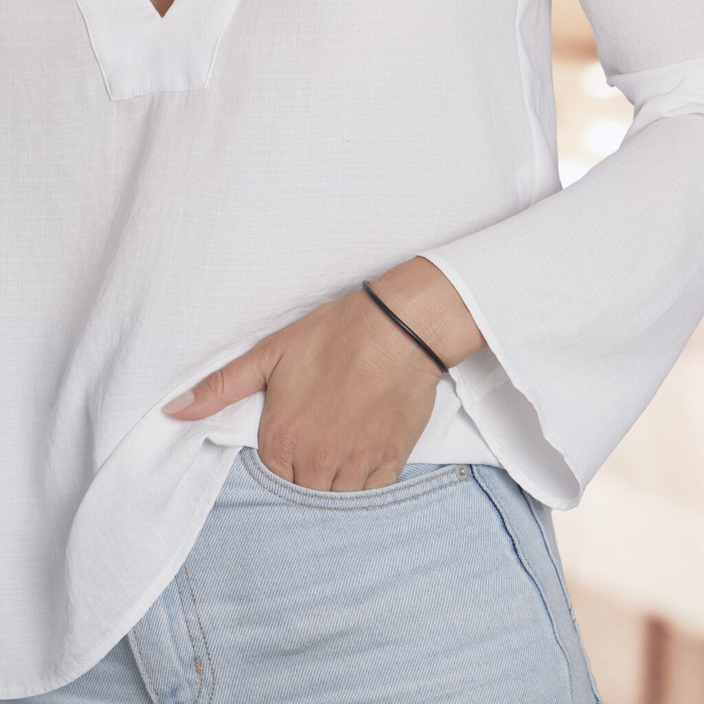 Bracelet Sule Argent Blanc - Bracelets cordon Femme | Histoire d’Or