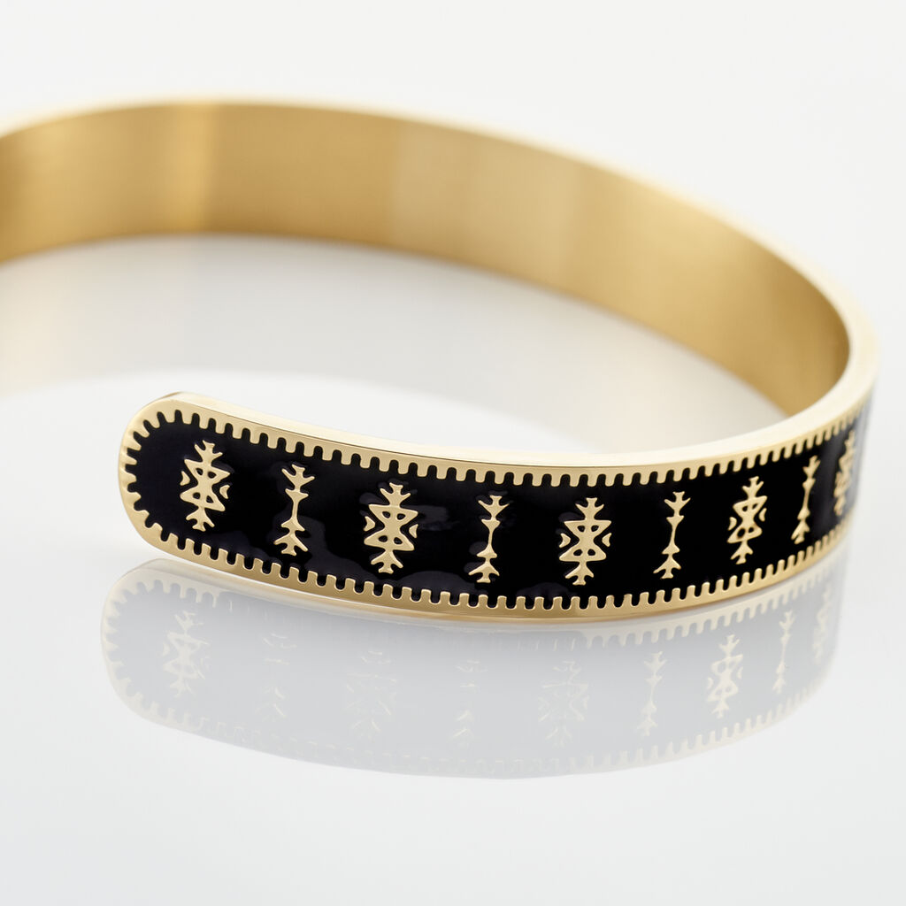 Bracelet Jonc Imagine Murielle Acier Jaune - Bracelets joncs Femme | Histoire d&rsquo;Or