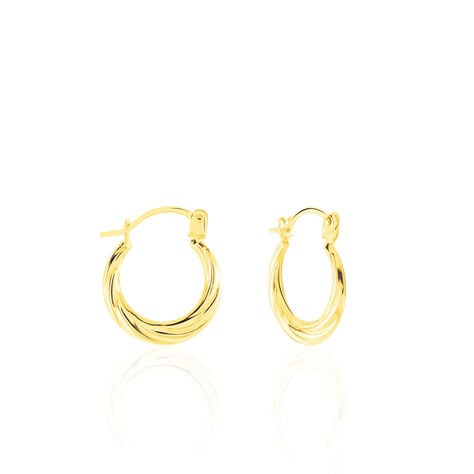 Cr&eacute;oles Or Jaune Anaitz - Boucles d'oreilles cr&eacute;oles Femme | Histoire d&rsquo;Or