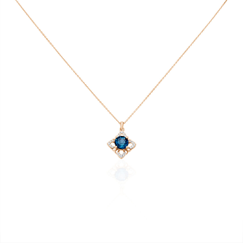 Collier Haia Or Rose Topaze Et Oxyde De Zirconium - Colliers Femme | Histoire d’Or