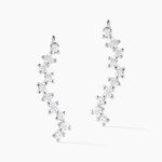 Bijoux D'oreilles Brandi Argent Rhodi&eacute; Oxyde De Zirconium - Boucles d'oreilles fantaisie Femme | Histoire d&rsquo;Or