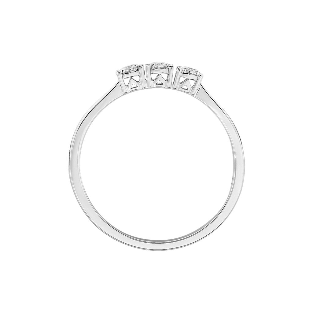 Bague Diamotion Or Blanc Diamant - Bagues avec pierre Femme | Histoire d’Or