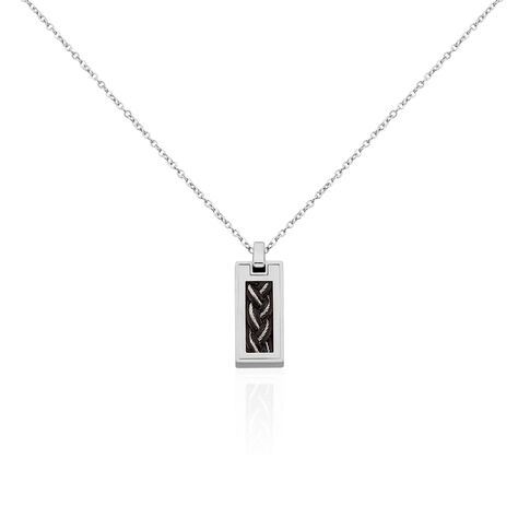 Collier Josh Acier Blanc - Colliers fantaisie Homme | Histoire d’Or