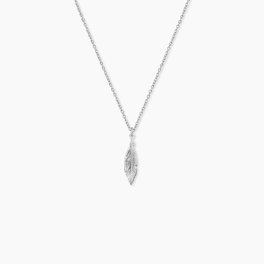 Collier Euriell Argent Blanc - Bijoux sans pierre Femme | Histoire d&rsquo;Or