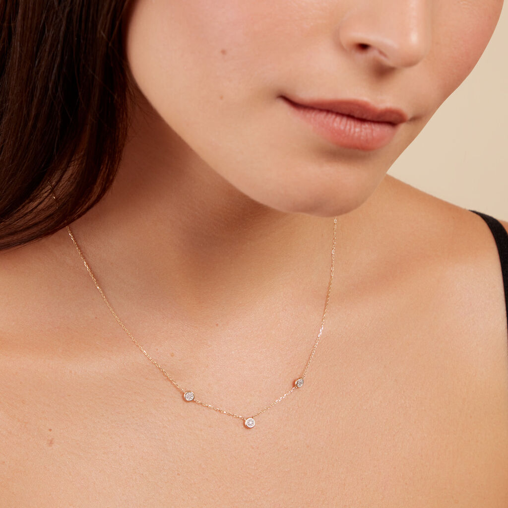Collier Mon 1er Diamant Or Jaune Diamant - Colliers Femme | Histoire d’Or