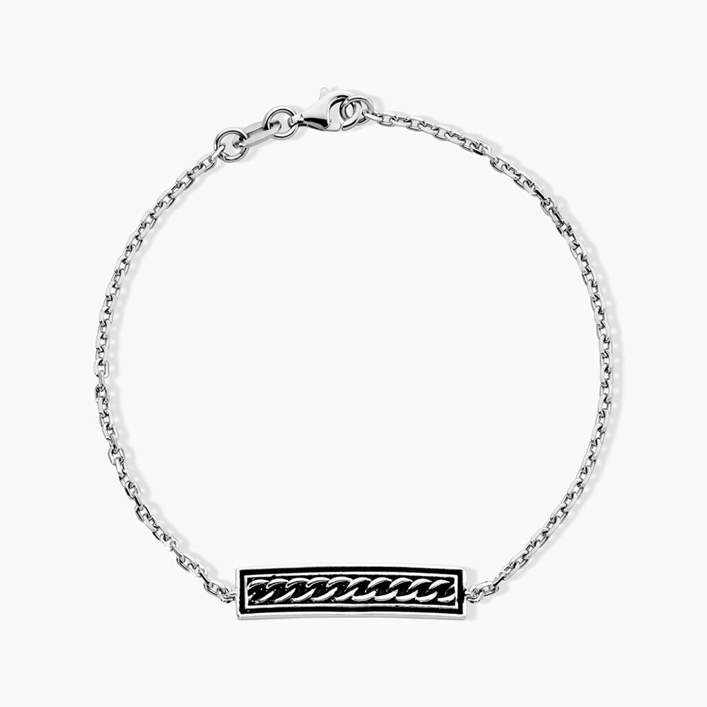 Bracelet Balthazar Argent Blanc - Bracelets Homme | Histoire d&rsquo;Or