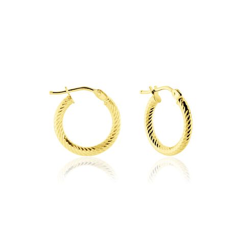 Créoles Merraine Or Jaune - Boucles d'oreilles créoles Femme | Histoire d’Or