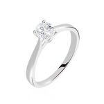 Bague Solitaire Fiona Or Blanc Diamant Synthetique - Bagues solitaires Femme | Histoire d&rsquo;Or