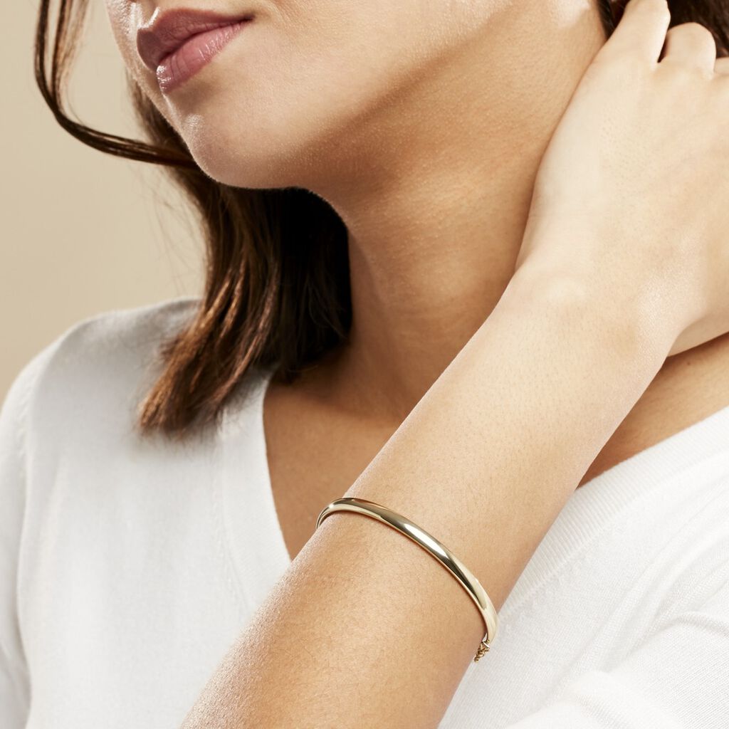 Bracelet Jonc Yuriy Fil Flexible Or Jaune - Bracelets joncs Femme | Histoire d’Or