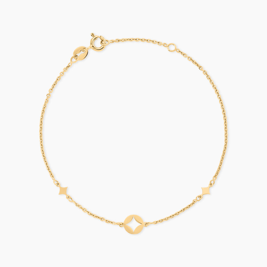 Bracelet Jo&euml;lina Argent Dor&eacute; A L'Or 750/1000 - Bijoux sans pierre Femme | Histoire d&rsquo;Or