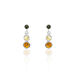 Boucles D'oreilles Argent Blanc Rosalie Ambres - Boucles d'oreilles fantaisie Femme | Histoire d’Or