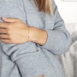 Bracelet Sendai Plaqu&eacute; Or Jaune Oxyde De Zirconium - Bracelets Femme | Histoire d&rsquo;Or