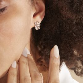 Boucles D'oreilles Puces Leopoldine Or Jaune Diamant - Boucles d'oreilles pendantes Femme | Histoire d’Or
