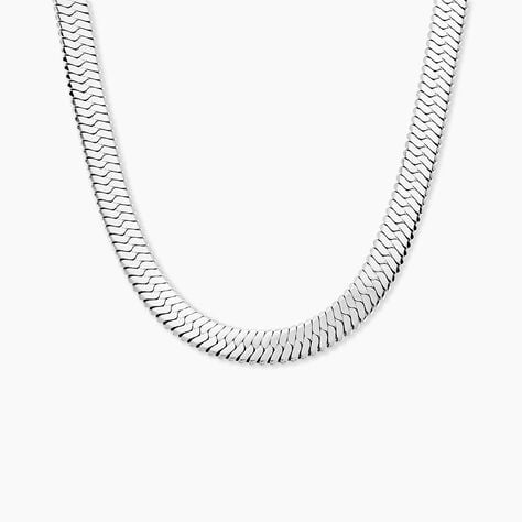 Collier Hera Melitta Acier Blanc - Chaines Femme | Histoire d&rsquo;Or