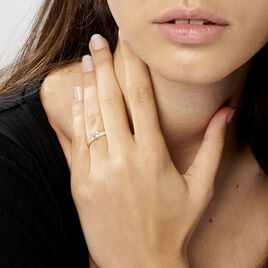 Bague Monelle Or Jaune Oxyde De Zirconium - Bagues solitaires Femme | Histoire d’Or