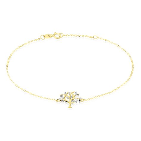 Bracelet Or Bicolore Fragaria - Bracelets Arbre de vie Femme | Histoire d’Or