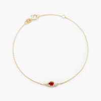 Bracelet Emotion Or Jaune Rubis Diamant