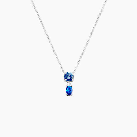 Collier Argent Blanc Brenna Oxydes De Zirconium - Colliers fantaisie Femme | Histoire d’Or