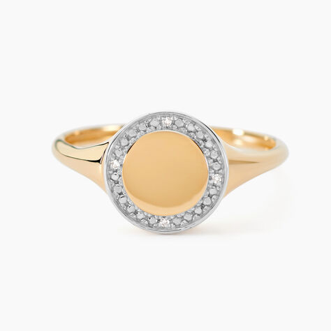 Chevalière Promesse Pour L'eternite Or Jaune Diamant - Chevalières Femme | Histoire d’Or