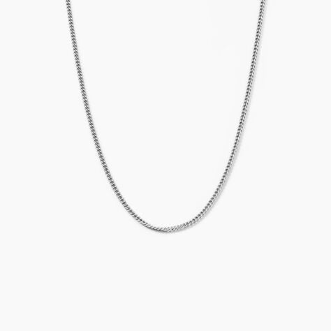 Cha&icirc;ne Clementine Argent Blanc - Chaines Unisex | Histoire d&rsquo;Or