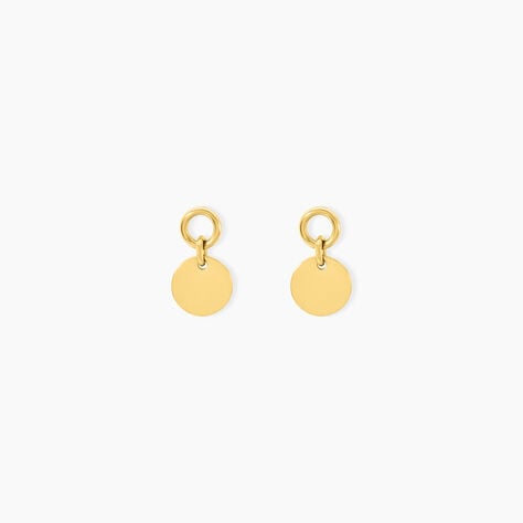 Boucles D'Oreilles Pendantes Finesse Acier Jaune - Boucles d'oreilles fantaisie Femme | Histoire d’Or