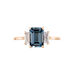 Bague Aimie Or Rose Topaze Et Oxyde De Zirconium - Bagues solitaires Femme | Histoire d’Or