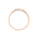 Bague Ruthe Or Bicolore Diamant - Bagues avec pierre Femme | Histoire d&rsquo;Or