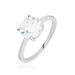 Bague Solitaire Abriel Or Blanc Oxyde De Zirconium