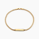 Bracelet Identit&eacute; Genevra Or Jaune - Gourmettes Femme | Histoire d&rsquo;Or