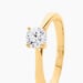 Bague Solitaire Fiona Or Jaune Diamant Synthetique - Bagues solitaires Femme | Histoire d’Or