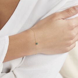 Bracelet Campsis Or Jaune Malachite - Bracelets Femme | Histoire d’Or