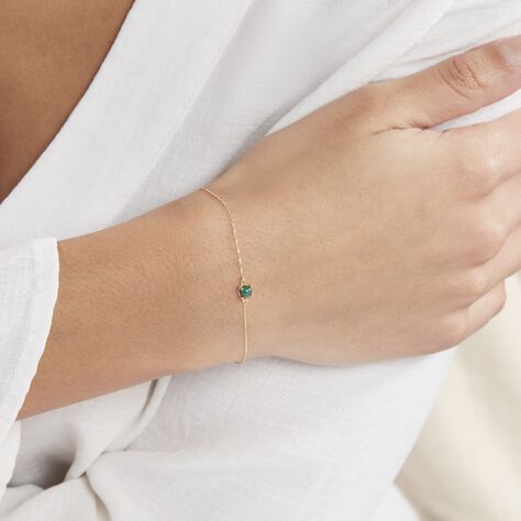 Bracelet Campsis Or Jaune Malachite - Bracelets Femme | Histoire d’Or