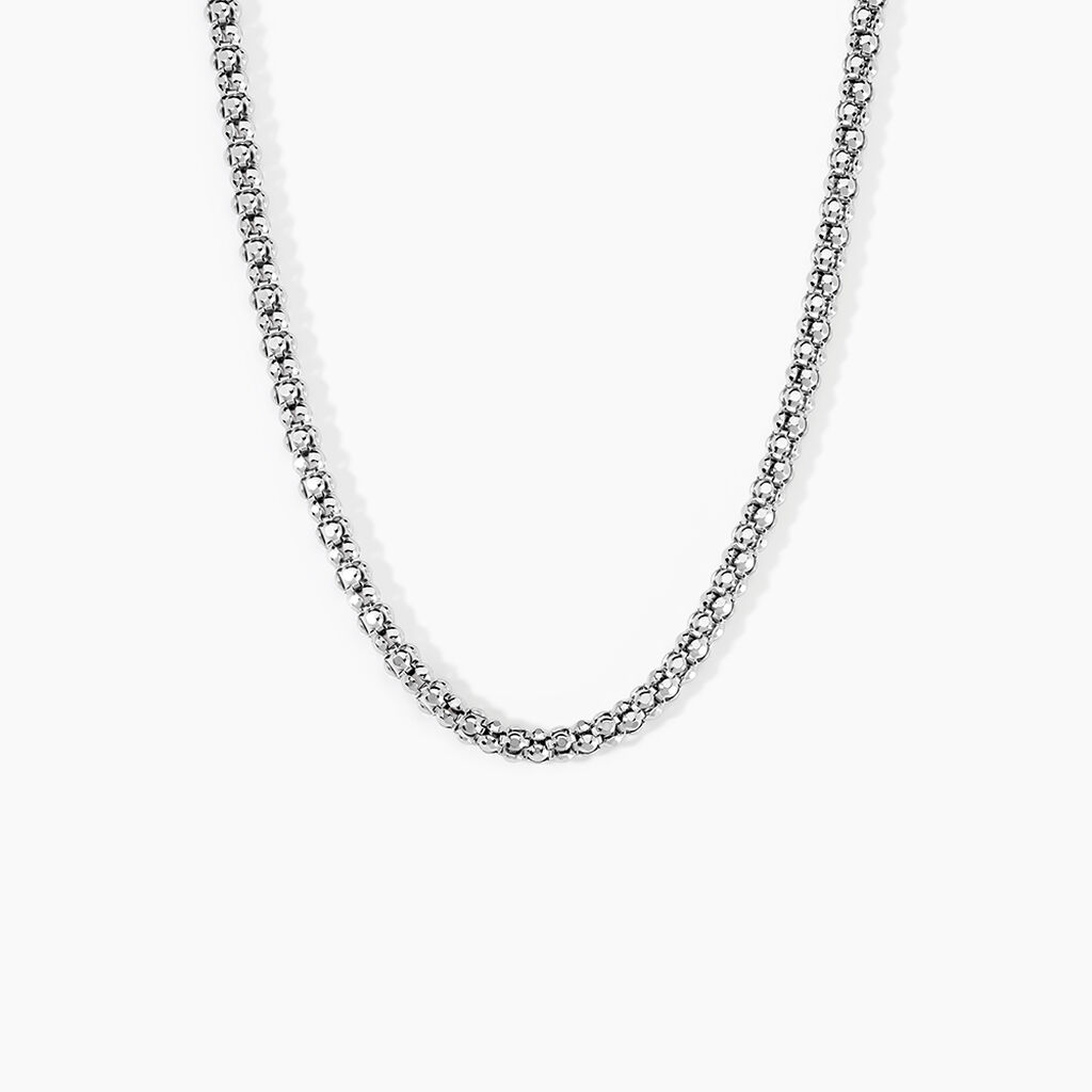 Chaine Nahila Argent Blanc - Chaines Femme | Histoire d&rsquo;Or