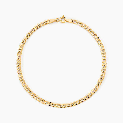 Bracelet Iris Or Jaune Maille Gourmette - Bracelets cha&icirc;ne Femme | Histoire d&rsquo;Or