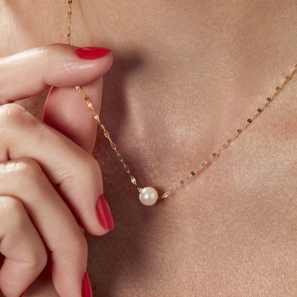 Collier Or Jaune Fliep Perle De Culture - Colliers Femme | Histoire d’Or
