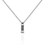 Collier Charlie-rose Acier Blanc - Colliers Homme | Histoire d&rsquo;Or