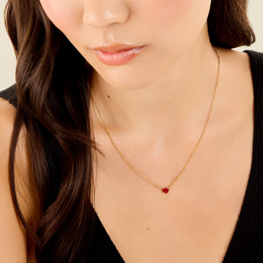 Collier Ha&iuml;a Acier Dor&eacute; - Colliers fantaisie Femme | Histoire d&rsquo;Or