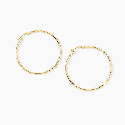 Cr&eacute;oles Agapanthe Or Jaune - Boucles d'oreilles cr&eacute;oles Femme | Histoire d&rsquo;Or